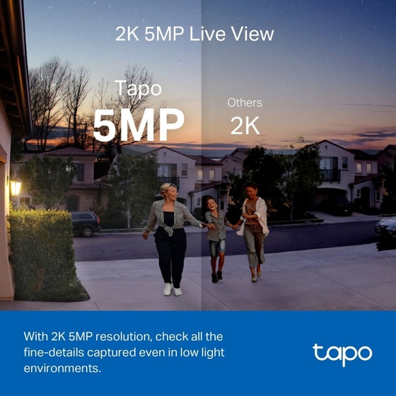 Κουδούνι Πόρτας TP-Link Tapo D230S1 Smart Doorbell με Κάμερα - Λευκό/Μαύρο image 5