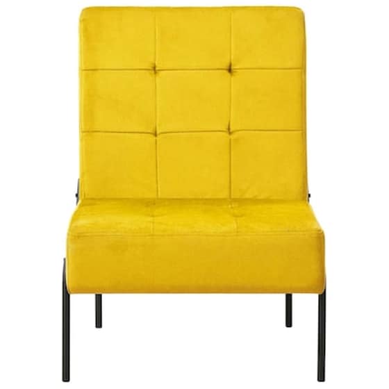 Vidaxl Καρέκλα Χαλάρωσης 65 X 79 X 87 Μουσταρδί Βελούδινη image 2