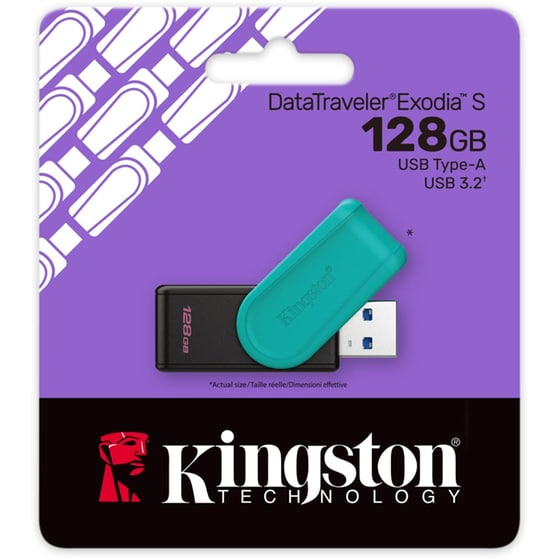 Kingston DataTraveler Exodia S 128GB USB 3.2 Stick - Πράσινο image 2
