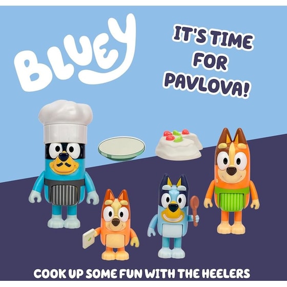Μίνι Φιγούρες Bluey Let's Play Chef Pavlova 4 Φιγούρες image 3