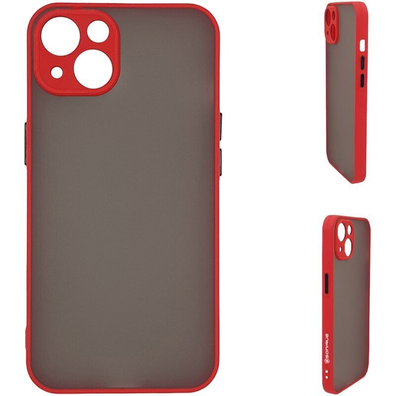 Θήκη Apple iPhone 14 - Sonique Color Button Bumper - Κόκκινο