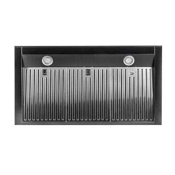 DAVOLINE RAVEN PRO BLACK 90 90 cm Μαύρο Απορροφητήρας Καμινάδα - Τζάκι image 2