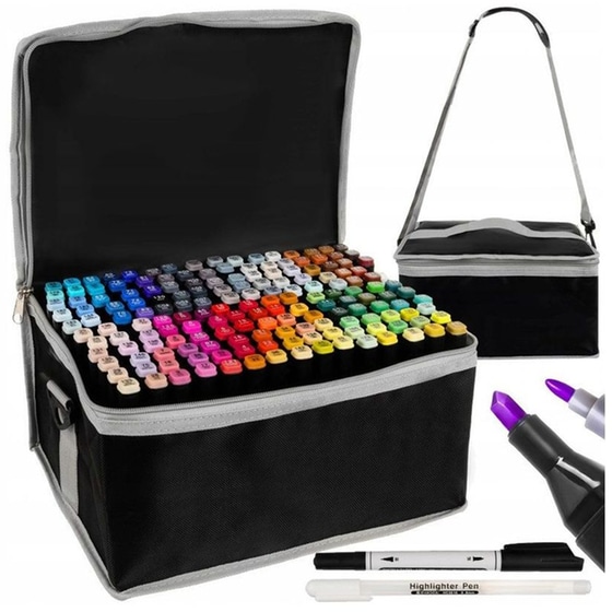 Σετ&nbsp;Επαγγελματικών&nbsp;Μαρκαδόρων&nbsp;Aria&nbsp;Trade&nbsp;2&nbsp;Μύτες&nbsp;(168 Τεμάχια) image 6