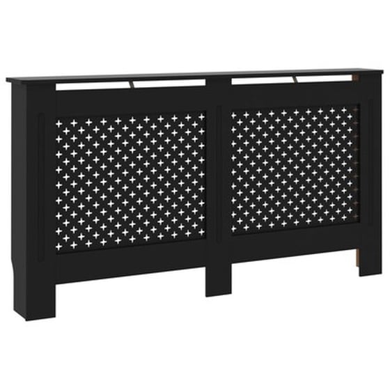 Vidaxl Κάλυμμα Καλοριφέρ Μαύρο 152 X 19 X 81 Εκ. Από Mdf image 2