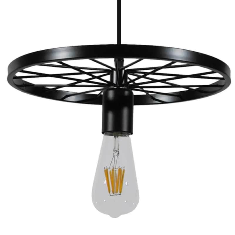 ΧΑΤΖΗΚΟΝΤΙΔΗΣ ΑΕ Φωτιστικό Οροφής Μονόφωτο Χατζηκοντίδης C10 Wheel1 Μεταλλικό - Μαύρο