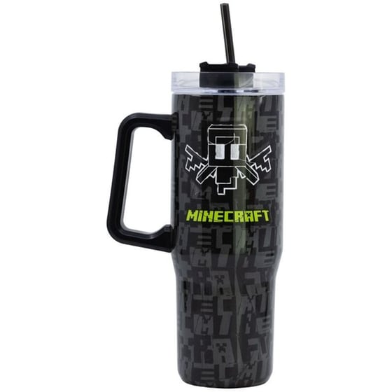 Παγούρι Θερμός Stor Minecraft Ανοξείδωτο Ατσάλι - Μαύρο image 1
