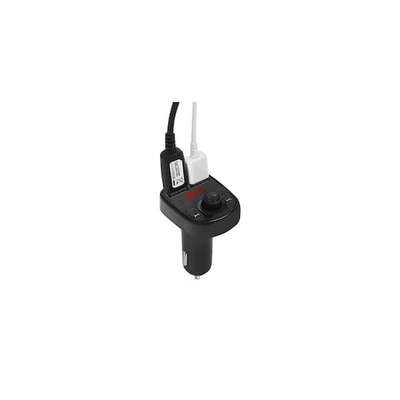 Πομπός Αυτοκινήτου Fm Transmitter, Mp3 Player, Φορτιστής Για Smartphones Με Usb Σε Μαύρο Χρώμα image 3