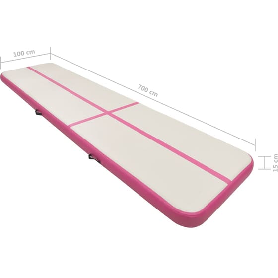 Στρώμα Γυμναστικής VidaXL από PVC 700x100x15 cm - Ροζ image 14