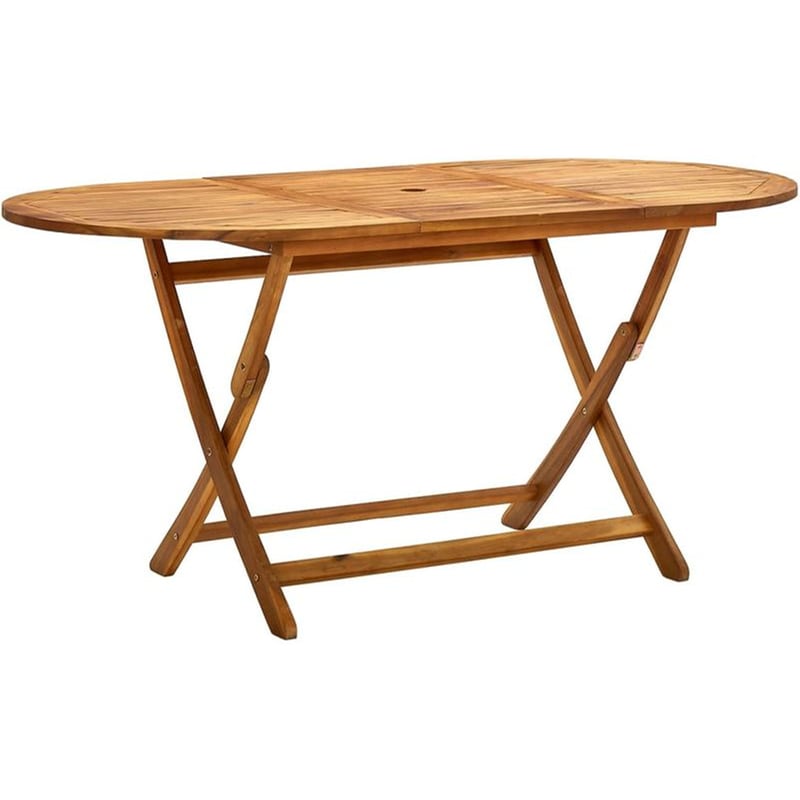 Τραπέζι Εξωτερικού Χώρου Πτυσσόμενο VidaXL από Ξύλο 160x85x75 cm - Καφέ