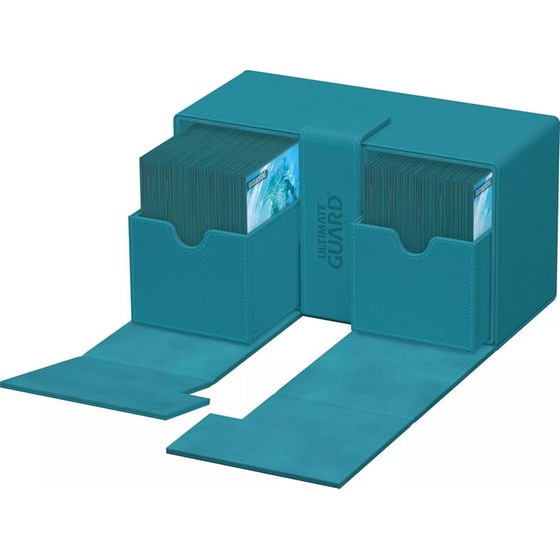 Ultimate Guard Twin Flip`n`tray 200+ Xenoskin Monocolor Petrol image 3