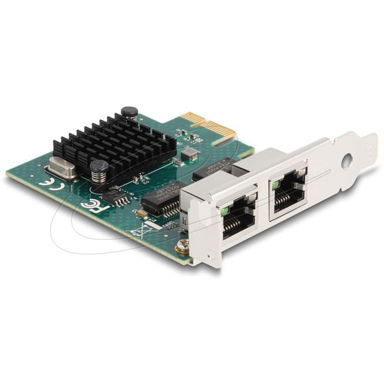 Delock Κάρτα Επέκτασης Pcie X1 Σε 2x Rj45 Gigabit 88205, 1000mbps image 2