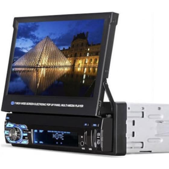 Ηχοσύστημα με Αναδιπλούμενη Οθόνη Αφής 7" 1-DIN Android GPS Wi-Fi Bluetooth 2GB/ 16GB FY-9902 - Μαύρο image 0
