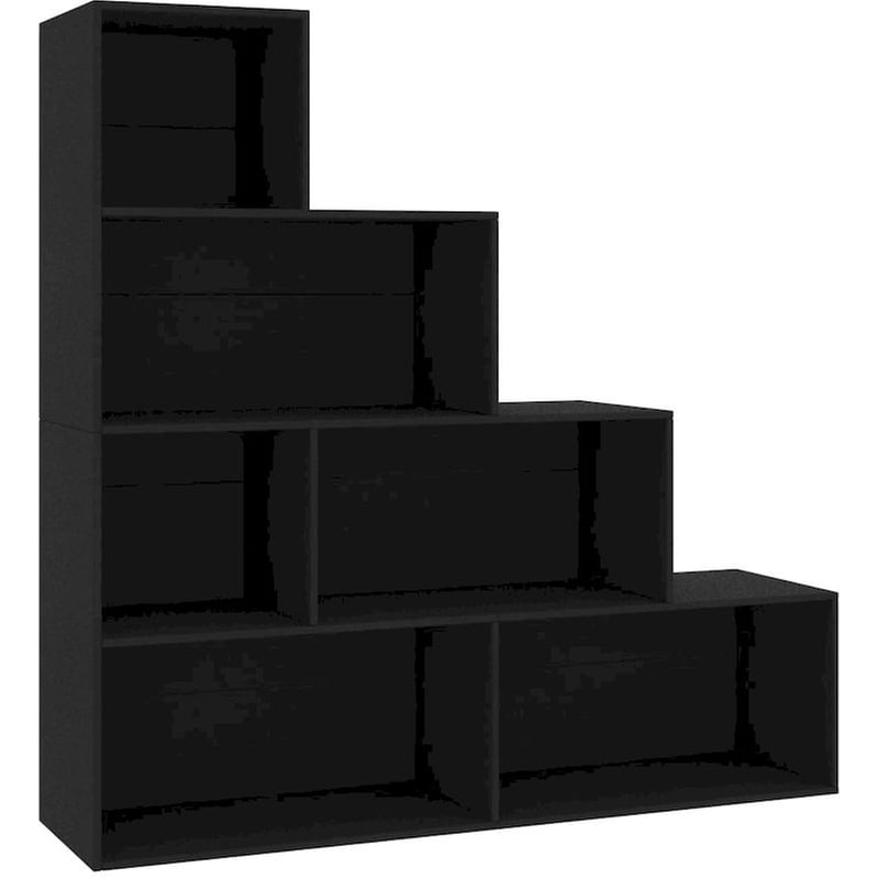 Βιβλιοθήκη VidaXL από Μοριοσανίδα 155x24x160 cm - Μαύρο VIDAXL