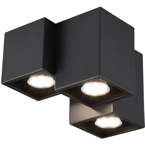Σποτ Οροφής Trio Lighting Fernando 3xGU10 Μεταλλικό - Μαύρο image 0