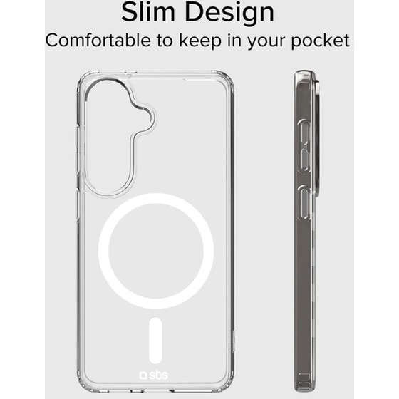 Θήκη Samsung Galaxy S26 - SBS Hard Cover Case with magnetic wireless charging - Transparent image 2