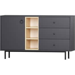Μπουφές 24Mall Bigio από Μοριοσανίδα 130x40x48.6 cm - Ανθρακί