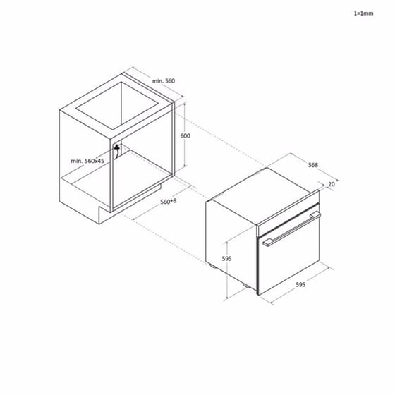 HAIER H6 ID46G3HTB 78 L Μαύρο Εντοιχιζόμενος Φούρνος Άνω Πάγκου image 2