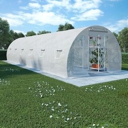 Vidaxl Θερμοκήπιο 27 Μ² 900 X 300 X 200  Εκ. Με Βάση Από Χάλυβα