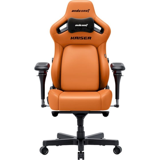 Καρέκλα Gaming Anda Seat Kaiser 4 V2 XLarge με 6D Μπράτσα Δερματίνης - Πορτοκαλί image 2