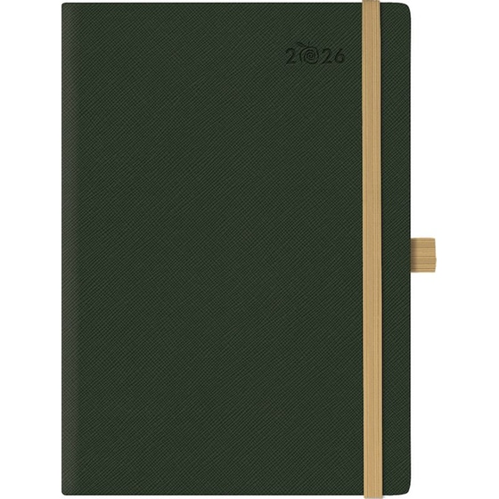 Ημερολόγιο Ημερήσιο 2026 Θεοφύλακτος 12M Saffiano Plus Olive image 0