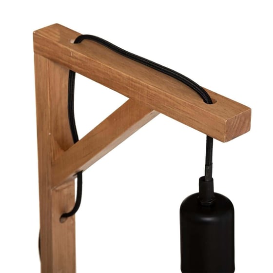 Πορτατίφ Spitishop Ξύλινο 26x12x46 cm - Μπεζ/Μαύρο image 1