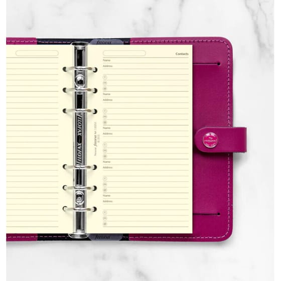 Ανταλλακτικά Φύλλα Ημερολογίου Filofax Per Cot Crm Name/add/email/tel/fax image 3