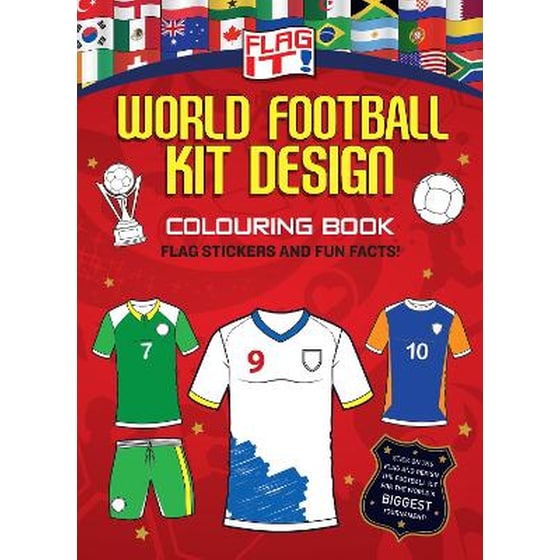 Flag It! World Football Kit Design Colouring Book image 0