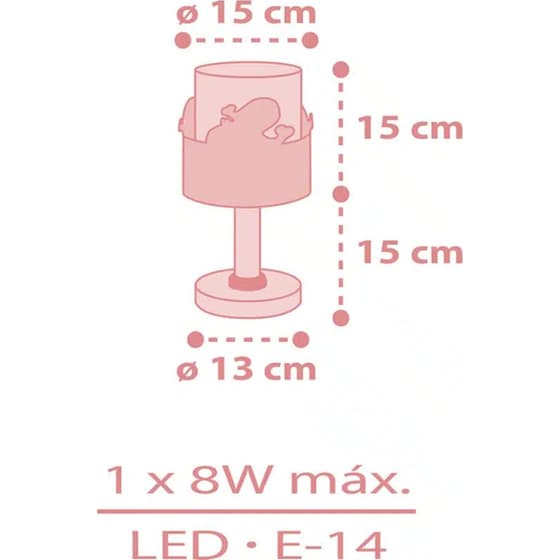 Παιδικό Επιτραπέζιο Φωτιστικό Ango Whale Dreams 61171S - Ροζ image 4