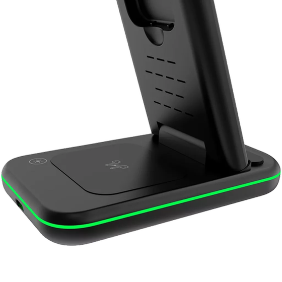 Ασύμαρτος Φορτιστής Canyon 3-in-1 Wireless Charging Station WS-304 Μαύρο image 4