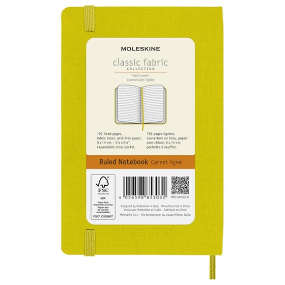 Σημειωματάριο Moleskine Pocket Yellow Silk (1 Τεμάχιο) image 6