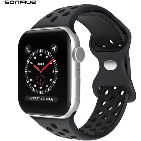Λουράκι Sonique Σιλικόνης για Apple Watch 49mm - Μαύρο image 0