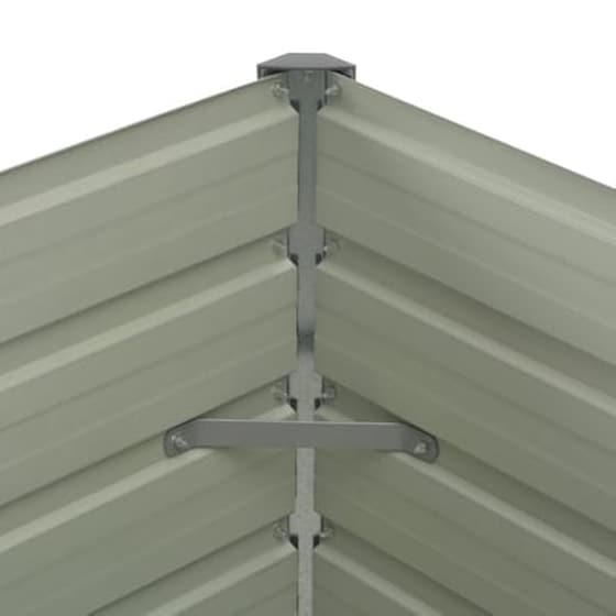 Vidaxl Ζαρντινιέρα Ψηλή Ανθρακί 100x100x77 Εκ. Γαλβανισμένος Χάλυβας image 5