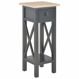 Τραπεζάκι Σαλονιού VidaXL από Ξύλο 27x27x65.5cm - Μαύρο