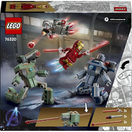 LEGO® Marvel Iron Man & War Machine vs. Hammer Drones (76320) image 8