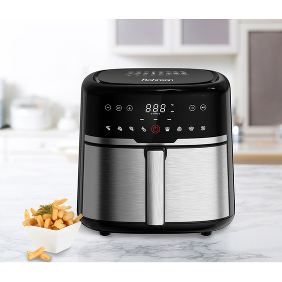 Φριτέζα Αέρος ROHNSON R-2803 με Αποσπώμενο Κάδο 1500W 6 L Inox image 5