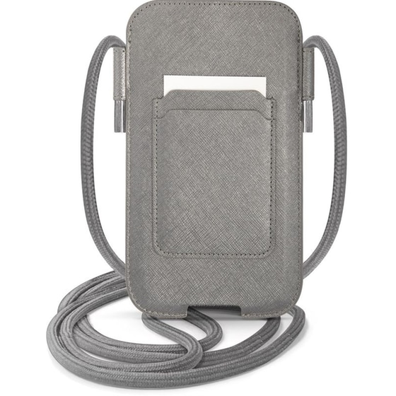 Θήκη Samsung Universal - Guess Guess Saffiano Metal Logo S/M Sock & Pouch - Grey image 0