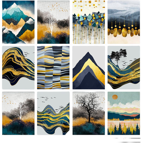 Μοντέρνοι Πίνακες 24Mall  Διάφορα Σχέδια 20x15 cm image 0