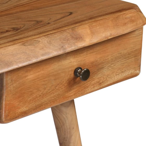 Γραφείο Μελέτης VidaXL από Μασίφ Ξύλο Ακακίας 110x50cm - Φυσικό image 3