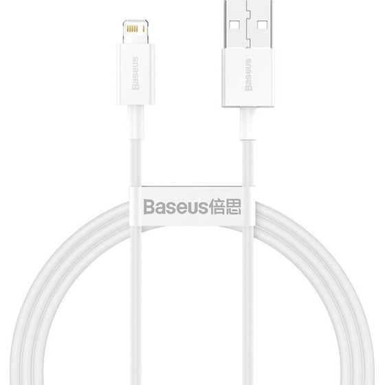 Καλώδιο φόρτισης Baseus USB-A σε Lightning Superior Series , Fast Charging 1m - Λευκό image 0