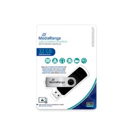 MediaRange 32GB USB 2.0 Stick Μαύρο