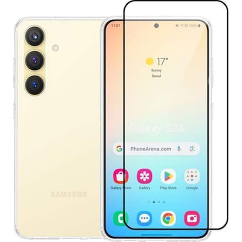 Θήκη + Προστατευτικό οθόνης Samsung Galaxy S24+ - Vivid Set TPU Case + Tempered Glass - Transparent