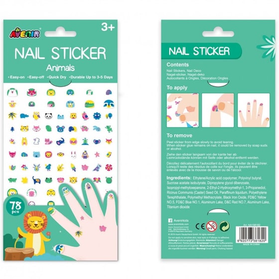 Avenir Nail Sticker 78 Τεμάχια - Animals image 2