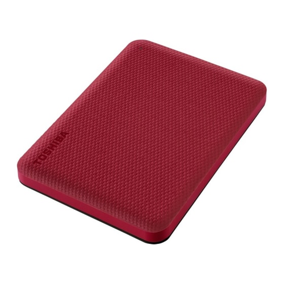 Toshiba Advance USB 3.2 HDD 2 TB 2.5" - Κόκκινο image 0