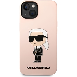 Karl Lagerfeld “ikonik Nft” Hard Case Θήκη Προστασίας Από Σιλικόνη – Iphone 14 Plus (ροζ – Klhcp14msnikbcp)