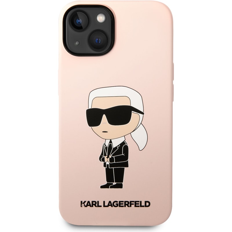 KARL LAGERFELD Karl Lagerfeld “ikonik Nft” Hard Case Θήκη Προστασίας Από Σιλικόνη – Iphone 14 Plus (ροζ – Klhcp14msnikbcp)