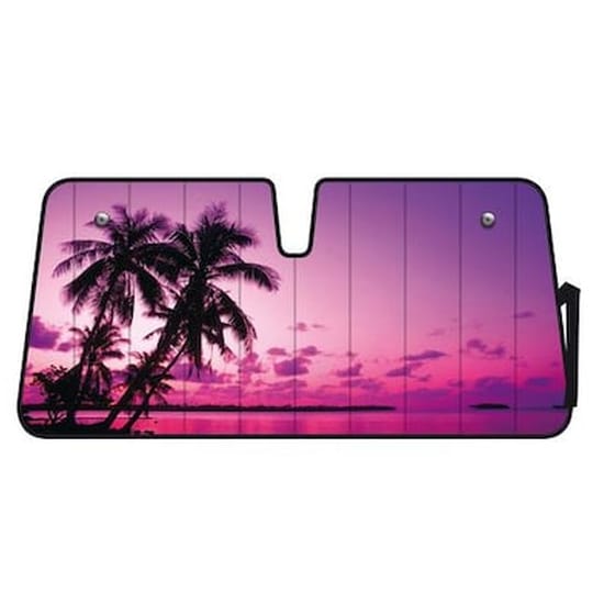 Εσωτερικη Ηλιοπροστασια Παρμπριζ Premium Palm Beach Sunset (68 Χ 147 Cm) image 0