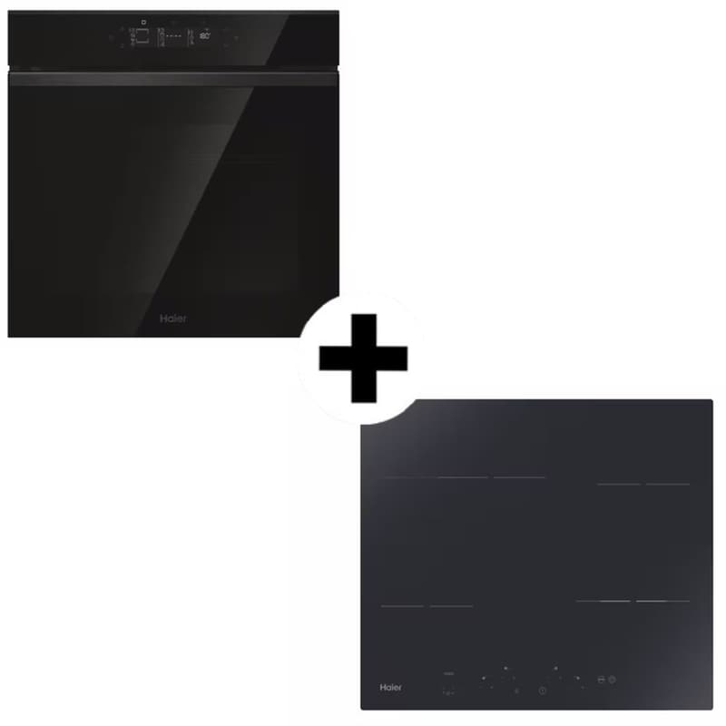 HAIER HAIER HAH64EXCP ID65G3YTB 78 Lt Εντοιχιζόμενο Σετ Φούρνος και Εστία