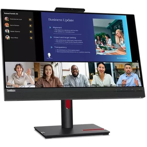 Lenovo ThinkVision T24v-30 Monitor 23.8'' FHD IPS Flat 75Hz 4ms image 2