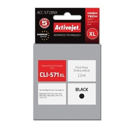 Συμβατό Canon Cli-571XL Μαύρο Μελάνι Εκτυπωτή Cli-571bkXL