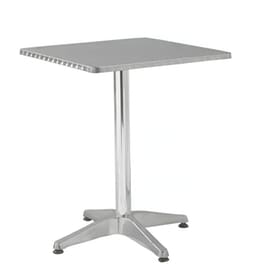 Τραπέζι Εξωτερικού Χώρου Homemarkt c15396 από Αλουμίνιo 70x70x72 cm - Ασημί